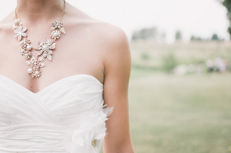 Bride in white dress